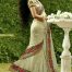 WHITE Fashion Women's Georgette Saree With Blouse Piece