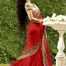 RED Fashion Women's Georgette Saree With Blouse Piece