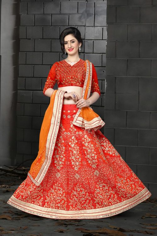 Zari Work Lehengas