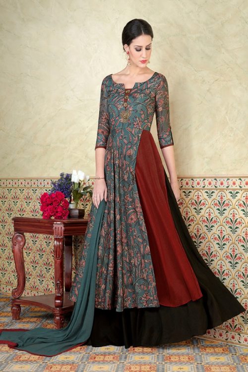 Semi Stitch Salwar Kameez