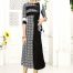 Rayon Black & White Kurti Print with Fancy Botton Available only in 38(M),40(L),42(XL)