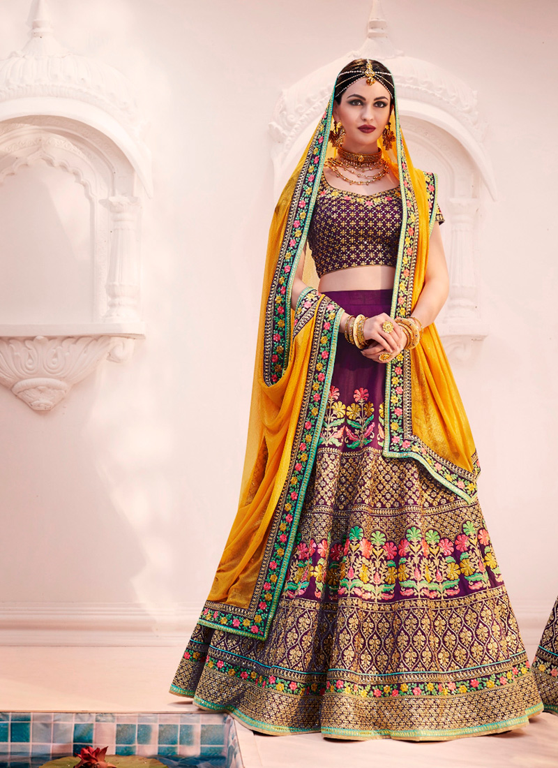 lehenga in silk fabric