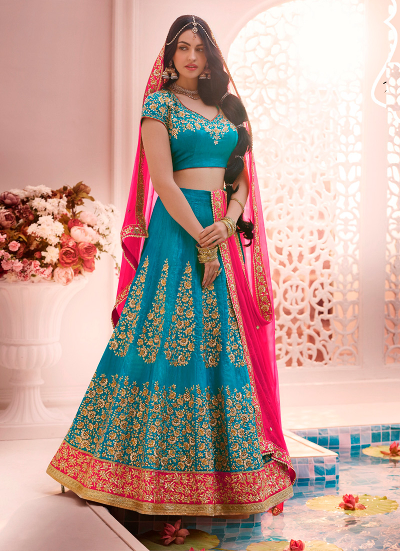 blue colour choli