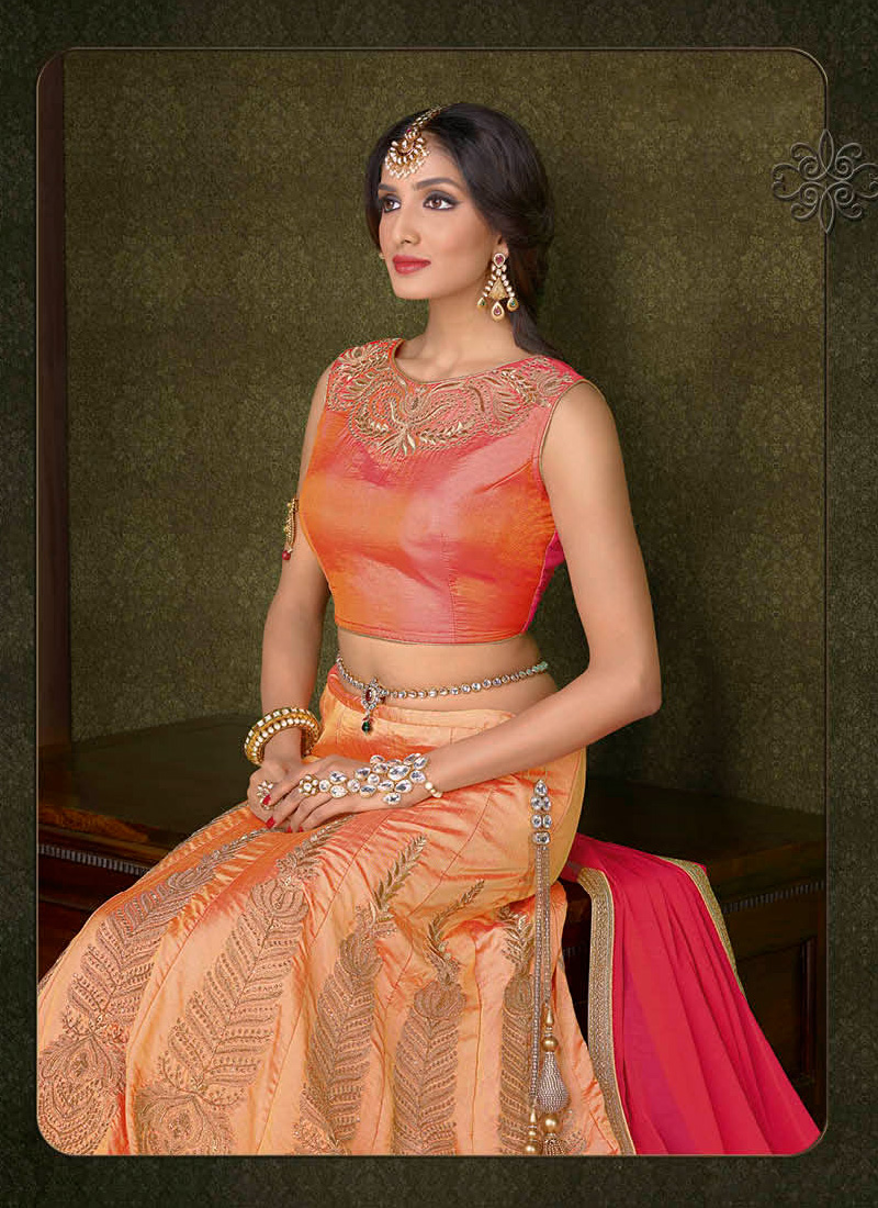 lehenga in silk fabric