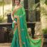 Silk Parrot Green Saree Heavy Embroidery Zari Thread & Coding Work with Embroidery Blouse