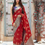 Red Banarasi Weaving Patola Silk Saree with Blouse